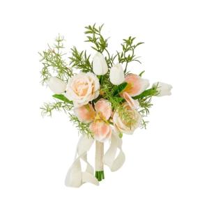 Hochzeitssträuße für die Braut, Brautjungfer, Handsträuße, künstliche Blumen zum Werfen, Zeremonie, Jahrestag, Brautparty-Dekorationen