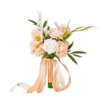 Hochzeitssträuße für die Braut, Brautjungfer, Handsträuße, künstliche Blumen zum Werfen, Zeremonie, Jahrestag, Brautparty-Dekorationen