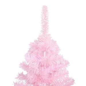 Wiederverwendbar Künstlicher Weihnachtsbaum mit Beleuchtung und Kugeln 150 cm H Christmas Tree Weihnachtsbaum Home Tannenbaum Weihnachtsdeko Christbaum Kunstbaum Halloween PVC Ros
