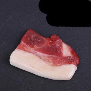 Home Crafts Simulation Lebensmittel Rohes Steak Fleisch Gebratenes Schweinefleisch Speck Modell Fotografie Requisiten Fensterdekoration-M,25
