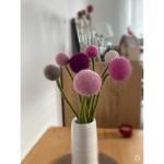 7 vilten bloemen, kleine bloemengroet, bloemenboeket, Moederdag, handgemaakt, roze