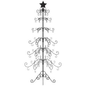 Metall-Weihnachtsbaum für Dekorationen Schwarz 180 cm, Tannenbaum Künstlich, Christmas Tree, Tannenbaum Deko, Weihnachtsbäume, Christbaum - 359608