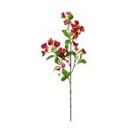 Hortensie, künstliche Blume, einzelne künstliche Hortensie, Blumenstrauß, Blumenarrangement, Dekoration für Zuhause, DIY, Hochzeit, Tafelaufsatz (Rot)