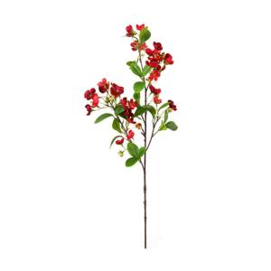 Hortensie, künstliche Blume, einzelne künstliche Hortensie, Blumenstrauß, Blumenarrangement, Dekoration für Zuhause, DIY, Hochzeit, Tafelaufsatz (Rot)