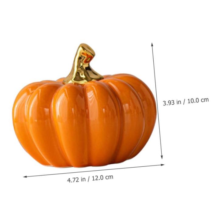 pompoen decoratie sculptuur kunstmatige pompoenen Halloween pompoen Halloween pompoen Halloween tafeldecoraties Halloween home decor Halloween tafel accent pompoen figuur van keram