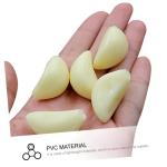 36 STK Simulierter Knoblauch Gefälschter Weißer Knoblauch Lebensechter Knoblauch Simulierte Knoblauchzehen Modell Knoblauchzehen Gefälschter Knoblauch Elefantenknoblauch PVC