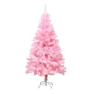 Weihnachtsbäume Künstlicher Weihnachtsbaum, Gefälschte Weihnachtsdekoration Mit Ständer, Einfache Montage for Draußen Und Drinnen Weihnachtsbaum Künstlich(Pink,2.1M)
