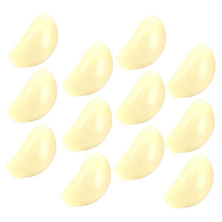 3 Sätze 3 Sets Künstlicher Knoblauch Küchendekoration Gemüse Display Requisiten Knoblauchflocken Dekor Gefälschtes Gemüsemodell Gefälschtes Gemüse Simuliertes 12 Stück * 3