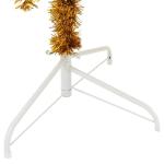 Kunstkerstboom met standaard, 210 cm hoog, kerstdecoratie, kunstboom, hoge kunstmatige dennenboom, PET en staal, goud
