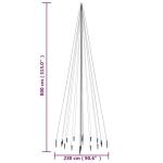 LED kerstboom met haringen blauw 1134 LEDs 800 cm