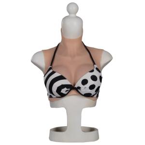 Borstvormen met siliconen gevuld H Cup realistische snit siliconen borstplaat gevuld met siliconen voor crossdresser transgender cosplay drag queen 1 ivoor