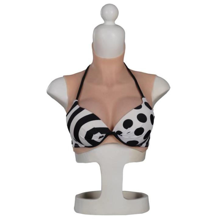 Borstvormen met siliconen gevuld H Cup realistische snit siliconen borstplaat gevuld met siliconen voor crossdresser transgender cosplay drag queen 1 ivoor