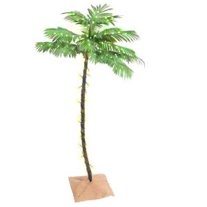 Künstliche Palme mit 88 LEDs Dekobaum Kunstbaum Deko für Weihnachten, Party, Hochzeit, Garten, Balkon Warmweiß 150 cm
