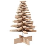 Weihnachtsbaum, Tannenbaum Holz zum Schmücken, Christbaum Holzbaum DIY Weihnachten Dekoration, Dekobaum Weihnachtsdeko, 80cm Massivholz Kiefer