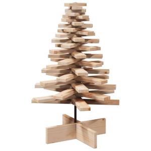 Weihnachtsbaum, Tannenbaum Holz zum Schmücken, Christbaum Holzbaum DIY Weihnachten Dekoration, Dekobaum Weihnachtsdeko, 80cm Massivholz Kiefer