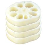 5 Sätze Modell Der Lotuswurzelscheibe Kinder Dekor Miniaturen Zum Basteln Mini-Food-Spielzeug Mini-hausdekoration Spielzeug Für Kinder Mini-dekor Gefälschte Scheibe PVC 4 Stück