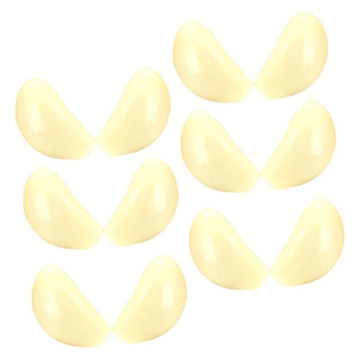 2 Sätze 2 Sets Künstlicher Knoblauch Fotografie Requisiten Knoblauchflocken Modell Nachahmung Von Knoblauchflocken Requisiten Realistisches Gemüse Simulierte 12 Stück * 2
