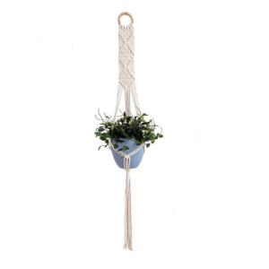 Handgemaakte Macramé Bedrijfshanger Bloem / Pot Hanger Pot Vak voor Wanddecoratie Count/Tuin Pothouder voor Planten (Kleur: DTC1011)