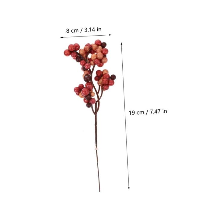 Ceramic Ornaments 12 Stück Arrangement-Dekorationen, künstliche Beeren, weihnachtliche Atmosphäre, Weihnachtsparty-Dekorationen, DIY-Urlaubsdekoration, Weihnachtsgirlande, küns
