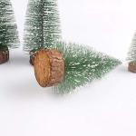 9 stuks kunstkerstboom, mini-kerstboom, tafeldecoratie, dennenboomdecoratie, kerstversiering, kerstversieringen voor Kerstmis, feest, doe-het-zelf knutselen, groen, 15 cm, 20 cm, 2