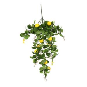 10St Simulation Zitronenrattan Foto Girlande Feiertag festlicher Zitronenzweig Obst Künstliche Zitronenpflanze Dekorative Zitronenpflanze künstliche Blumen Anlage gefälschte Zwe