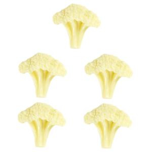 5 Teiliges Blumenkohl Modell Realistisches Spiel Lebensmittelsimulation Gemüse Brokkoli Spielzeug Lebensechtes Gemüse Gefälschte Salatsimulation Brokkolischeibe