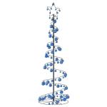 Weihnachtsbaum Kegelform mit Kugeln 120 LEDs Warmweiß 180 cm
