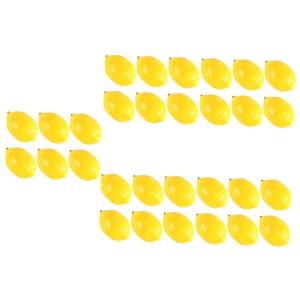 30 STK Mini-zitronenimitat Künstlich Gefälschte Hawaiianische Früchte Partydekorationen Zitronen-sommerdekor Mini-Zitronen-Requisite Lebensechte Frucht Yellow PVC