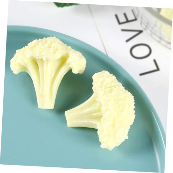 5 Sätze Blumenkohl Modell Gemüse Display Dekoration Gemüse Modelle Gefälschte Obst Dekoration Restaurant Blumenkohl Requisiten Grün Dekor Künstliche Blumen 3 Stück * 5