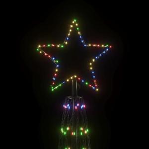Led-kerstboom, dennenboom, lichtboom, kerstdecoratie, verlichting, buitenverlichting, lichtketting, outdoor, kegelvorm, meerkleurig, 3000 leds, 230 x 800 cm