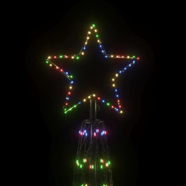 Led-kerstboom, dennenboom, lichtboom, kerstdecoratie, verlichting, buitenverlichting, lichtketting, outdoor, kegelvorm, meerkleurig, 3000 leds, 230 x 800 cm