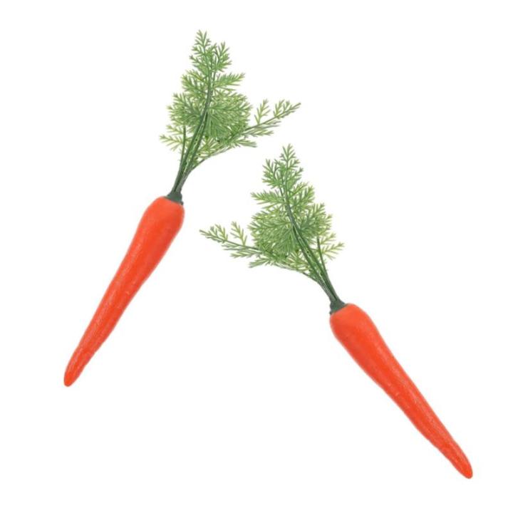 10 STK Plastik gemüse osterdekoration Dekorative Karotten osterdeco Simulation Lebensmittelmodell künstliche lebensechte Dekorationen gefälscht Requisiten schmücken