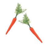 8 STK Pflanzliche Requisiten Kreative Karotte Requisiten Präsentieren Karotten-Dekorationen Pädagogische Karotten-Requisite Künstliche Lebensechte Karotte Gemüse Plastik Gefäl
