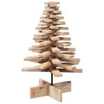 Weihnachtsbaum, Tannenbaum Holz zum Schmücken, Christbaum Holzbaum DIY Weihnachten Dekoration, Dekobaum Weihnachtsdeko, 80cm Massivholz Kiefer