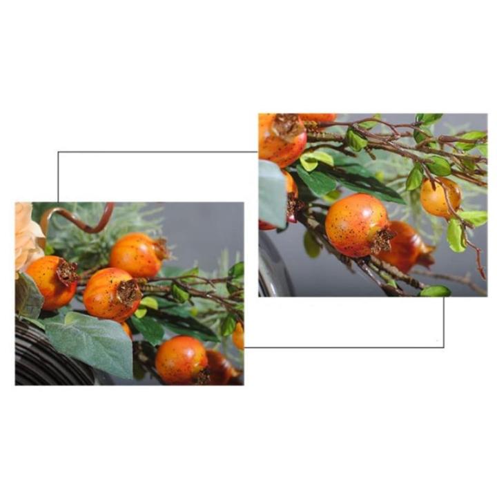 Kunstblumen Künstliche Blumen-Pflanzen-Set, gefälschte Bonsai-Pflanzen mit kreativer Vase, Seidenblume für Tischdekoration, Wohnzimmer, Zuhause für jeden Anlass