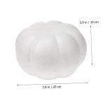 Kürbisform Weißer Bastelkürbis Kleine Kürbisse DIY Weißer Kürbis Halloween-Dekorationen Im Innenbereich Realistische Gefälschte Kürbisse Bastelkürbisse Aus Weißem Schaums