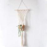 Handgemaakte Macramé Bedrijfshanger Bloem / Pot Hanger Pot Vak voor Wanddecoratie Count/Tuin Pothouder voor Planten (Kleur: DTC1018)