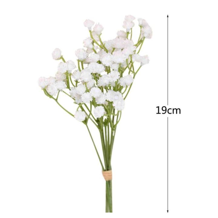 Party-Blumenstrauß, Hochzeit, Seide, Schleierkraut, Dekoration, Blumen, Seide, künstliche Blumen (weiß, Einheitsgröße)
