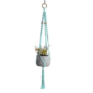 Handgemaakte Macramé Bedrijfshanger Bloem / Pot Hanger Pot Vak voor Wanddecoratie Count/Tuin Pothouder voor Planten (Kleur: DTC1014)