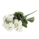 Gefälschte Geranien Blumen Kunstpflanze Blume Geranie Busch Blumen Künstliche Flora Pflanze Home Dekorative Accessoires Künstliche Pflanzen (Weiß)