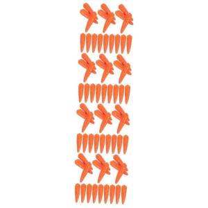 4 Sätze Künstliche Karotte Gemüse-Foto-Requisite Ostern Spielen Karotte Möhren Mini-Karotten Kinderknallzeug Mockin Frühlingsdeko Karottendekor Karotten Basteln Schaum 30 Stü