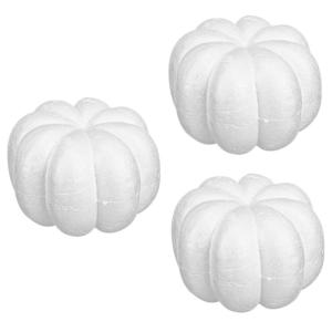 3st Weißer Kürbis Bastelkürbis Selber Machen Kürbisform Kürbisdekoration Mini-fälschung Kürbis-gesichtsform Künstliche Gefälschte Kürbisse Weiße Kürbisse Thanksgiving-D
