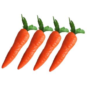 4 Sätze 4 Sets Künstliche Karotten Dekorative Karotten Karottendekorationen Ostern Simulation Mini Karotten Ostern Karotten Lebensmittel Spielzeug Gemüse 4 Stück * 4