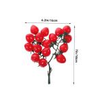 8 STK Simulierte Kirschtomaten dekorative Kirschtomaten Simulation Kirschtomaten Künstliche Tomaten Dekorative Tomaten lebensechte Kirschtomaten Zuhause gefälschte Fruchtstütze 