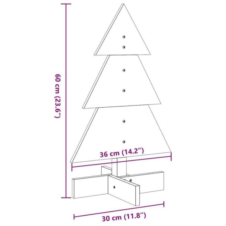 Weihnachtsbaum Weihnachtsdekoration Weihnachtsdekoration Baum Weihnachtsdeko Weihnachtsdekoration zum Schmücken Weiß 60 cm Massivholz KieferWeiß