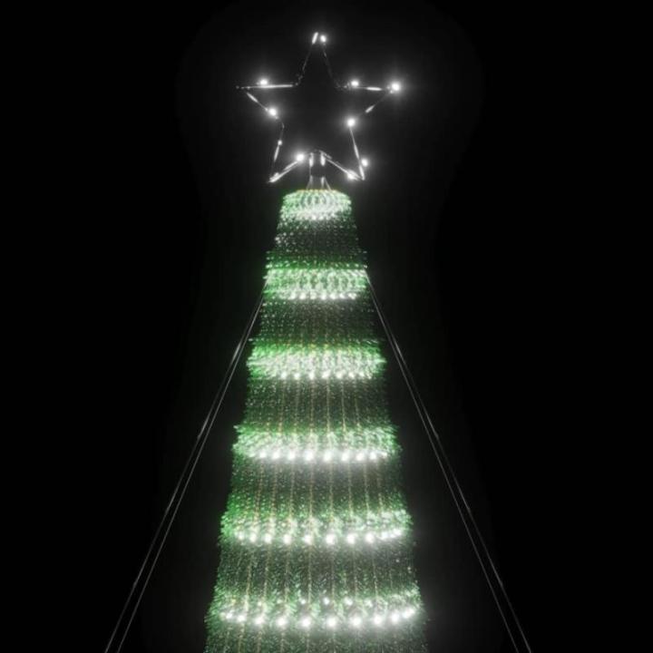 LED Weihnachtsbaum Aussen Kegelform Weihnachtsbaum Metall Groß Kaltweiß 688 LEDs Tannenbaum Lichterbaum Weihnachtsdeko Aussen Weihnachtsbaum Tanne 300 cm