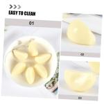 1 Satz 1 Satz Künstlicher Knoblauch Realistisches Gemüse Knoblauchflocken Modell Gemüsedekor Gefälschtes Gemüse Foto Requisiten Künstliches Gemüse Modell 12 Stück