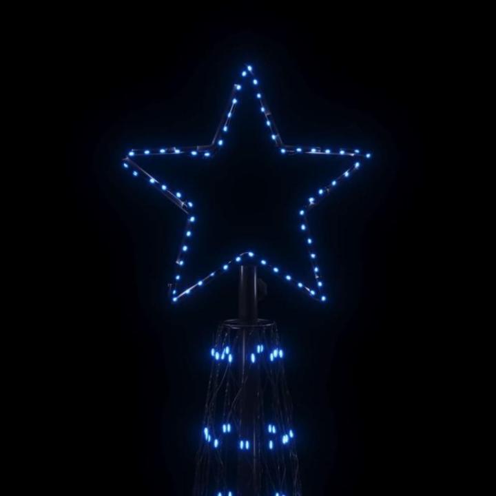Mobili Weihnachtsbaum mit blauem Kegel, 3000 LEDs, 230 x 800 cm, Weihnachtsdekoration, Weihnachtsbaum, künstlicher Weihnachtsbaum, dünner Ständer