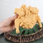 Simulatie Voedsel Model Hotel Decoratie Plastic Nep Gebakken Eend Foie Gras Pettitoe Fotosessie Vroege Kinderen Onderwijs Rekwisieten Melkwit
