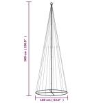 LED Weihnachtsbaum Aussen Kegelform Weihnachtsbaum Metall Warmweiß 732 LEDs Tannenbaum Lichterbaum Weihnachtsdeko Aussen Weihnachtsbaum Tanne Groß 500 cm